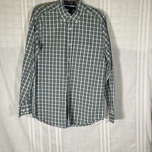 Tommy Hilfiger Green Plaid Button-Down Shirt